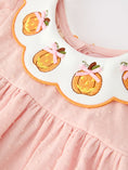 Load image into Gallery viewer, Halloween Pumpkin Embroidered Girls Bloomer Set