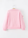 Load image into Gallery viewer, Baby Girl Christmas Pink Santa Bow Knit Cardigan Sweater