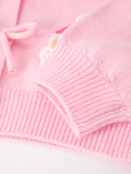 Load image into Gallery viewer, Baby Girl Christmas Pink Santa Bow Knit Cardigan Sweater