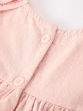 Load image into Gallery viewer, Fall Baby Girl Pink Floral Embroidered Peter Pan Collar Dress