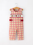 Load image into Gallery viewer, Boy Thanksgiving Pumpkin Turkey Maple Leaf Plaid Jonjon