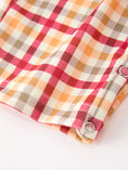 Load image into Gallery viewer, Boy Thanksgiving Pumpkin Turkey Maple Leaf Plaid Jonjon