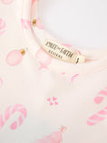 Load image into Gallery viewer, Girls Pink Christmas Ornament Print Flare Dress