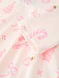 Load image into Gallery viewer, Girls Pink Christmas Ornament Print Flare Dress