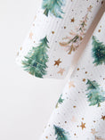Load image into Gallery viewer, Girls Christmas Tree & Star Ribbed Print Twirl Dress