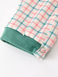 Load image into Gallery viewer, Baby Boy Christmas Embroidered Plaid Jonjon Romper