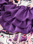 Load image into Gallery viewer, Halloween Pumpkin Ghost Baby Girl Bubble Romper Ruffle Bow Detail