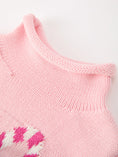 Load image into Gallery viewer, Christmas Candy Cane Bow Knit Baby Girls Romper