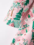 Load image into Gallery viewer, Christmas Girls Pink Holiday Village Print Twirl Dress