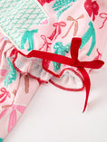 Load image into Gallery viewer, Girl Christmas Smocked Dress Red Green Bow Holiday Party Dress