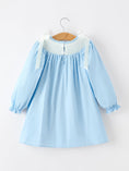 Load image into Gallery viewer, Christmas Nativity Smocked Long Sleeve Girls Dress