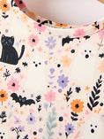 Load image into Gallery viewer, Halloween Black Cat Girls Twirl Dress