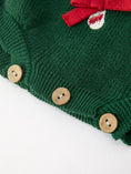 Load image into Gallery viewer, Christmas Jolly Candy Cane Knit Baby Romper