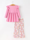 Load image into Gallery viewer, Halloween Ghost Girls Bell Bottom Pant Set Ruffle