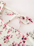 Load image into Gallery viewer, Floral Ruffle Girls Dress Puff Sleeve Party Dress