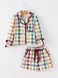 Load image into Gallery viewer, Mommy and Me Fall Plaid Pajama Set