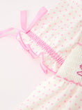 Load image into Gallery viewer, Christmas Smocked Girls Dress Embroidered Holiday Ruffle Collar