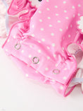 Load image into Gallery viewer, Christmas Baby Girls Santa Bow Peter Pan Collar Romper