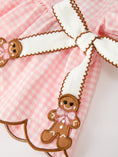 Load image into Gallery viewer, Christmas Girls Gingerbread Peter Pan Collar Bloomer Set