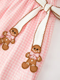 Load image into Gallery viewer, Christmas Girls Gingerbread Peter Pan Collar Dress
