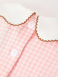 Load image into Gallery viewer, Christmas Girls Gingerbread Peter Pan Collar Dress