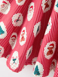 Load image into Gallery viewer, Christmas Girls' Santa and Tree Striped Dress