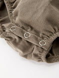 Load image into Gallery viewer, Fall Baby Girls Pumpkin Smocked Eyelet Collar Romper
