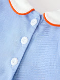 Load image into Gallery viewer, Fall Girls Pumpkin Appliqué Peter Pan Collar Bloomer Set