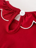Load image into Gallery viewer, Baby Girls Christmas Reindeer Smocked Bubble Romper
