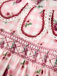 Load image into Gallery viewer, Fall Baby Girls Vintage Smocked Floral Romper