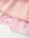 Load image into Gallery viewer, Girls Pink Christmas Santa Candy Cane Print Tutu Skirt