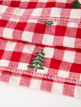 Load image into Gallery viewer, Christmas Tree Embroidered Plaid Girls Ruffle Collar Dress