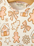 Load image into Gallery viewer, Christmas Gingerbread Cookie Girls Long Sleeve Twirl Dress