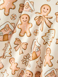 Load image into Gallery viewer, Christmas Gingerbread Cookie Girls Long Sleeve Twirl Dress