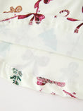 Load image into Gallery viewer, Christmas Bow and Gingerbread Print Girls Twirl Dress