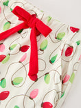Load image into Gallery viewer, Christmas Lights Print Bow Tie Pajamas Set