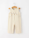Load image into Gallery viewer, Goose Embroidered Beige Plaid Baby Boys Jonjon