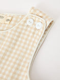 Load image into Gallery viewer, Goose Embroidered Beige Plaid Baby Boys Jonjon