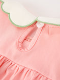 Load image into Gallery viewer, Christmas Baby Girls Pink Christmas Tree Embroidered Ruffle Romper