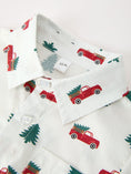 Load image into Gallery viewer, Christmas Baby Boys Christmas Tree Truck Print Long Sleeve Shirt Romper