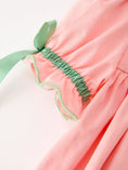 Load image into Gallery viewer, Christmas Girls Pink Christmas Tree Embroidered Ruffle Dress