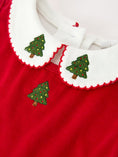 Load image into Gallery viewer, Girls Christmas Tree Embroidered Cotton Top & Corduroy Romper Set