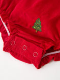 Load image into Gallery viewer, Girls Christmas Tree Embroidered Cotton Top & Corduroy Romper Set