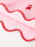 Load image into Gallery viewer, Christmas Girls Pink Candy Cane Embroidered Peter Pan Collar Dress