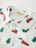 Load image into Gallery viewer, Christmas Boys Christmas Tree Truck Print Shirt & Red Suspender Pants Set