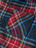 Load image into Gallery viewer, Christmas Boys Red Navy Plaid Button Down Shirt