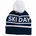 Load image into Gallery viewer, Navy Ski Beanie