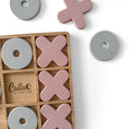 Load image into Gallery viewer, Silicone & Beechwood Tic Tac Toe