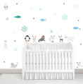 Load image into Gallery viewer, Arctic Penguin and Friends - Fabric Nursery Wall Art Decals