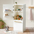 Load image into Gallery viewer, Tiny Land® Play Kitchen Accessories – Play Kitchen Fridge: Wooden Cabinet Refrigerator for Kids